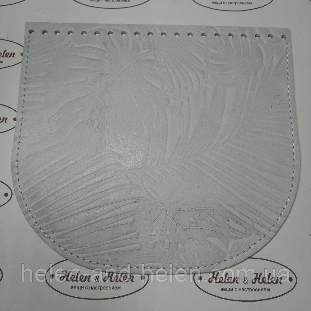 Клапан сумки. "Пальми". Колір Білий, фото 1