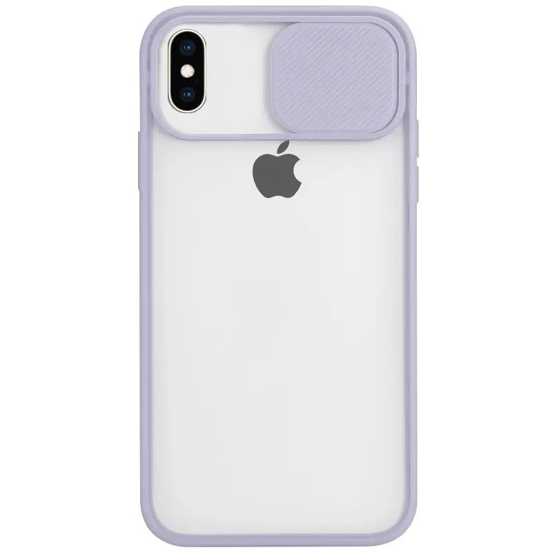 Чохол Totu Camshield зі шторкою для камери для iPhone Xs Бузковий, фото 1