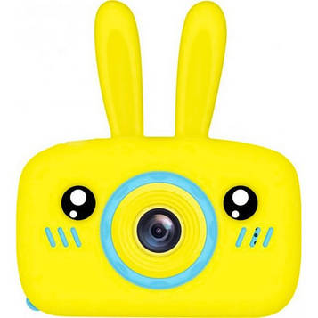 Фотоапарат дитячий зайчик Bunny GM-30 (Yellow) | Дитяча фотокамера зайчик