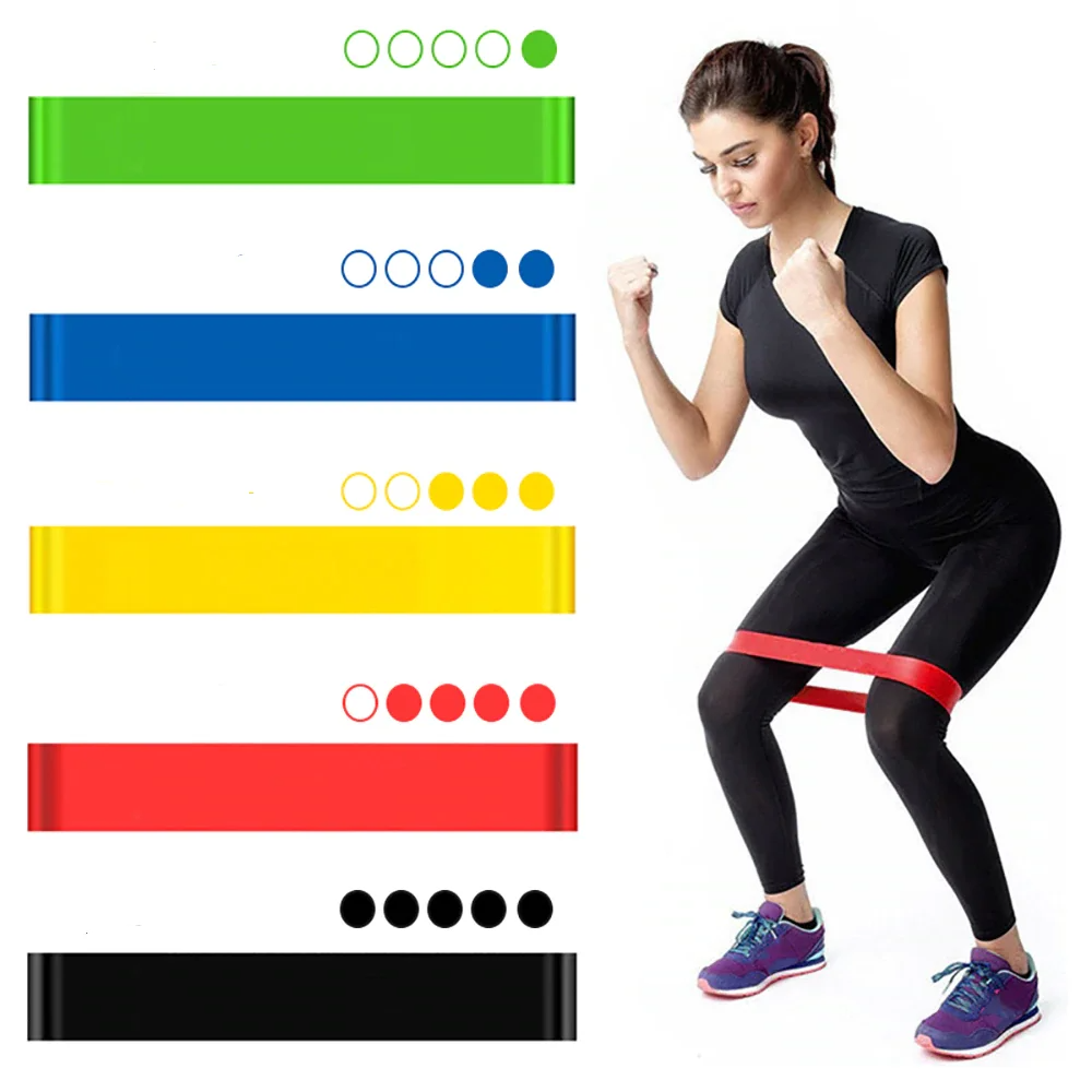 Фитнес резинки Fitness rubber bands (5 шт) | Резинка для фитнес - фото 3 - id-p1469122470