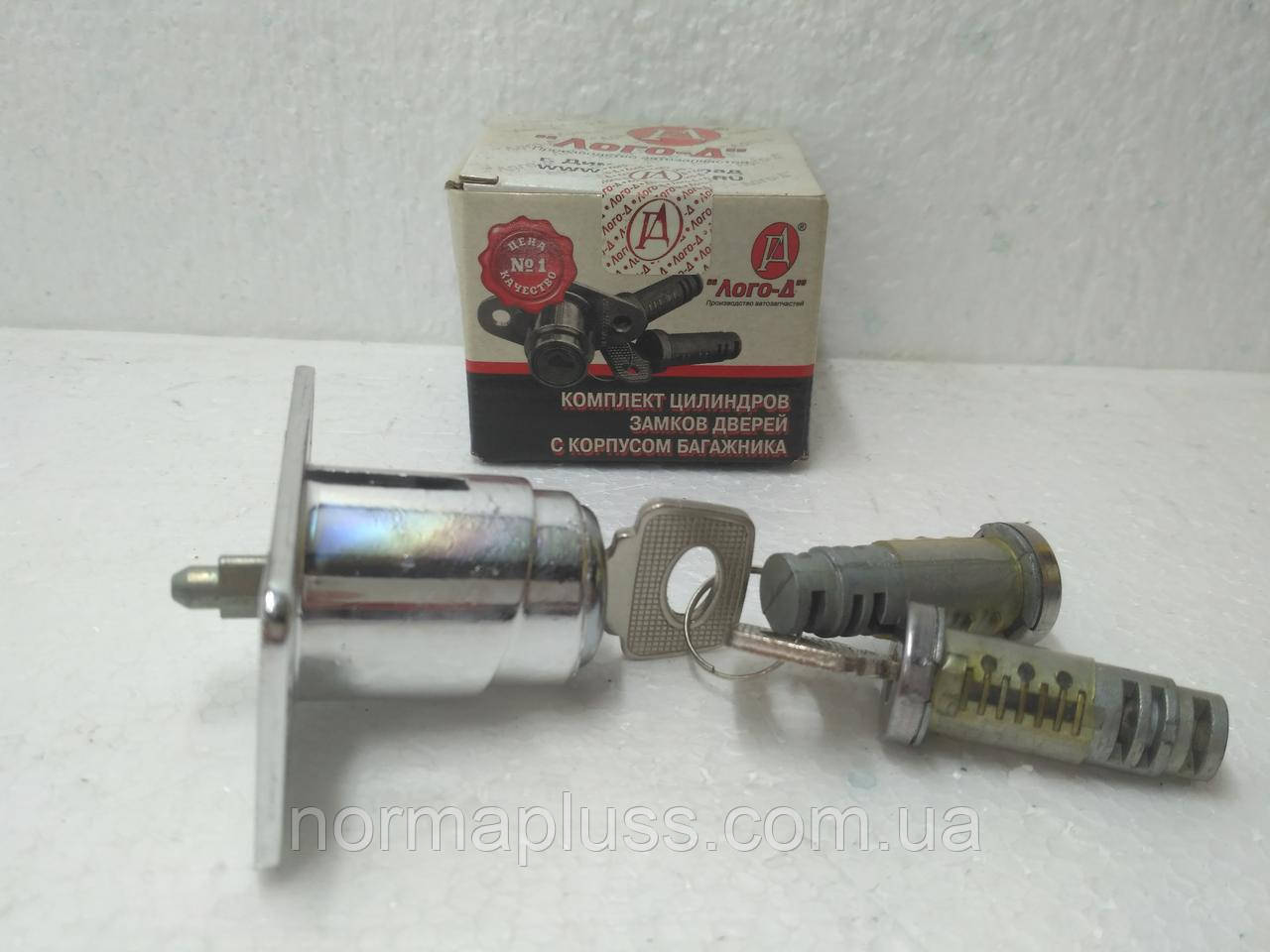 Комплект циліндрів замків дверей з корпусом багажника Ваз 21099, фото 1