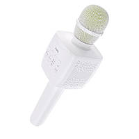 Безпровідний мікрофон караоке з колонкою Hoco BK5 білий