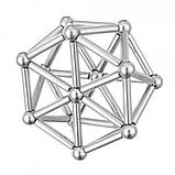 Магнітний конструктор Neo 36 паличок і 27 кульок Срібний, фото 6