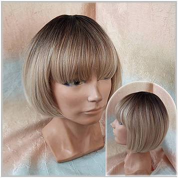 Перука омбре каре термоволос карамельний омбре 4801tY-Y928H