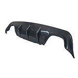 Диффузор заднього бампера Lasscar для BMW E60 М5 з ребрами під 2 вихлопа, фото 3