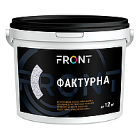 FRONT- Краска СТРУКТУРНАЯ акриловая 7кг (акриловая для внутр.и нар.работ) Front)