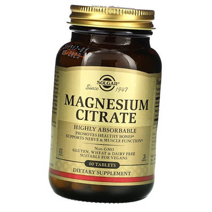 Магній цитрат Solgar Magnesium Citrate 60 таблеток, фото 2