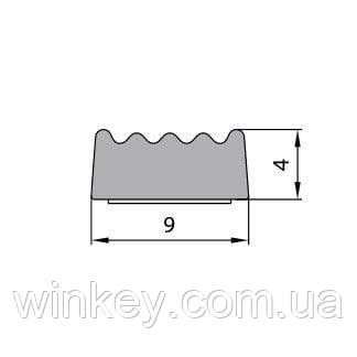 Ущільнювач самоклеючий Stomil Sanok SD-58 9х4 чорний 125м