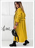 Пальто женское кашемировое. Цвет : черный, мокко, желтый Р-р: 42-44,46-48,50-52, фото 5