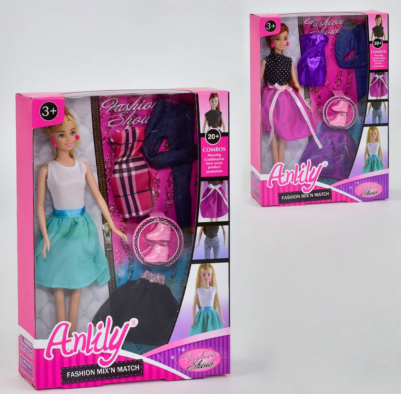 Купить Кукла с нарядами 99035 2 вида, с одеждой. Кукла для девочек с ...