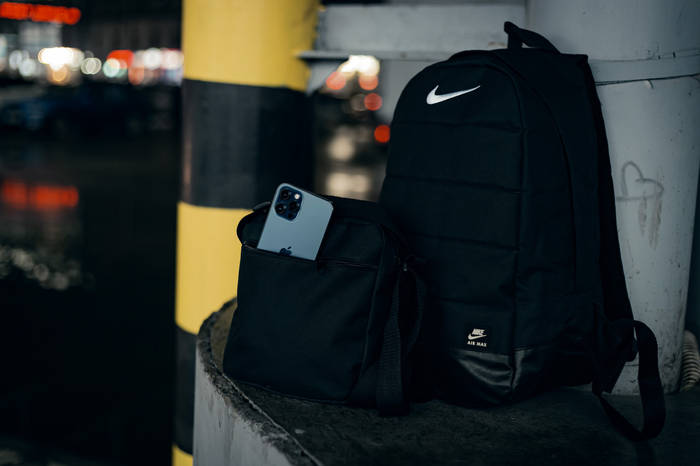 Купить Черная барсетка Nike / Мужская спортивная сумка через плечо найк ...