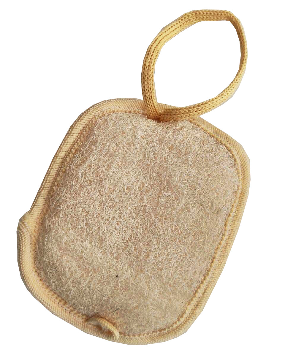 Мочалка з люфи 16х13см