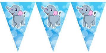 "Слоненя" - Вимпел Трикутники, 10 прапорців.