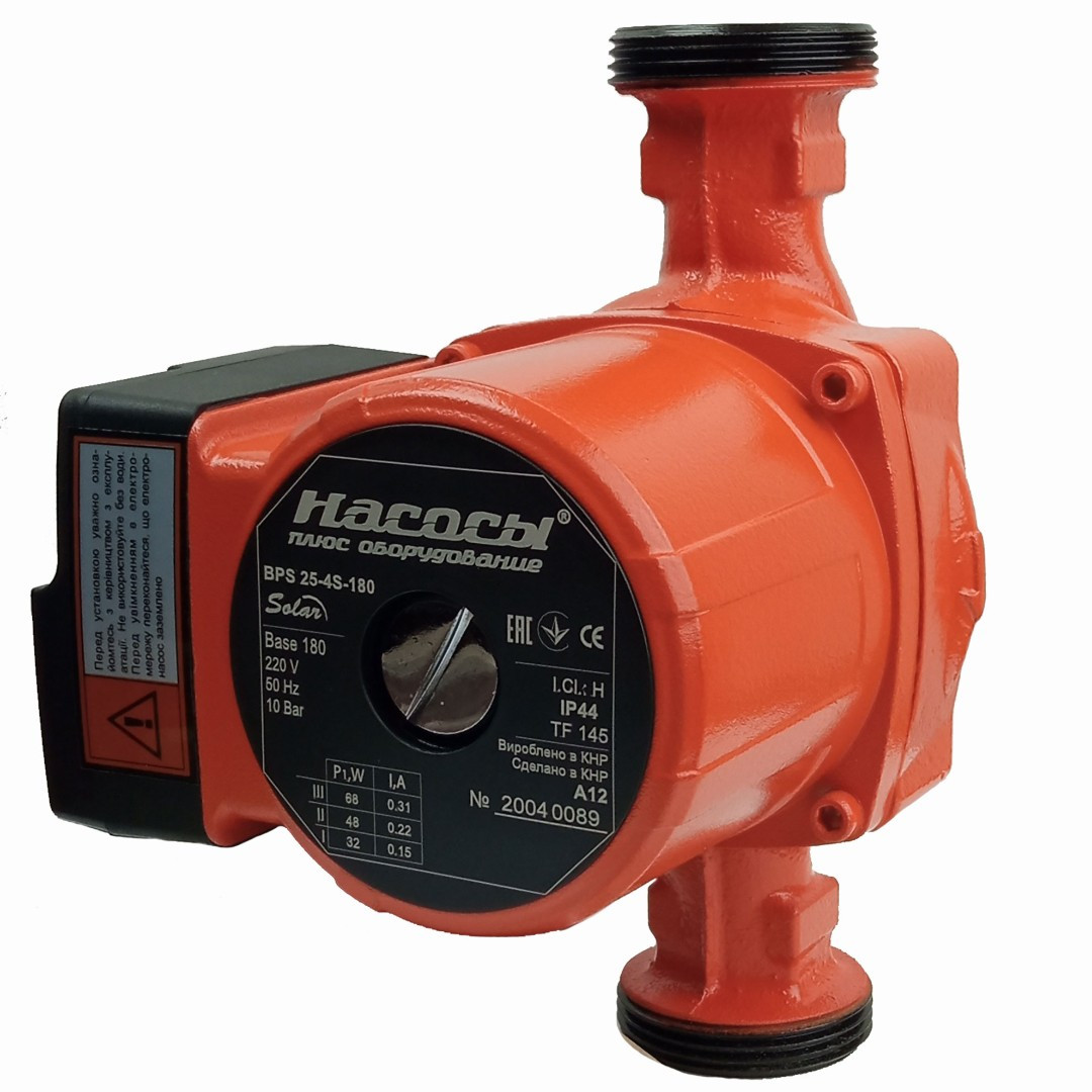Насос для опалення циркуляційний NPO BPS25-4S-180 Solar 3 роки гарантії