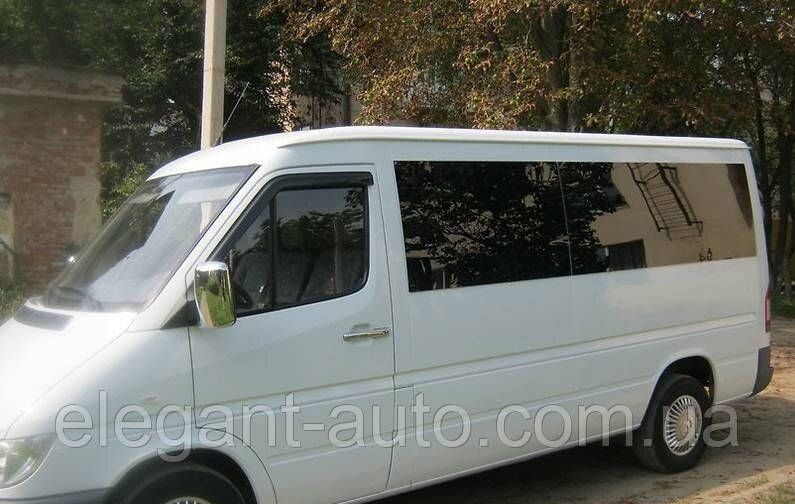 Дефлектори вікон Mers Sprinter 1995-2006р. скотч "AV-Tuning" (по дверях) Економ
