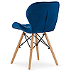 Кухонні стільці синій вельвет ELVA Velvet Blue, фото 7