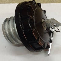 Кришка бензобака ВАЗ 2108-21099, Lanos, Lacetti чорна/на ключ/метал.(завод)