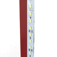 Стрічка алюміній 12V - 50см - Синя - (5630) - 2А 36LED в силіконі