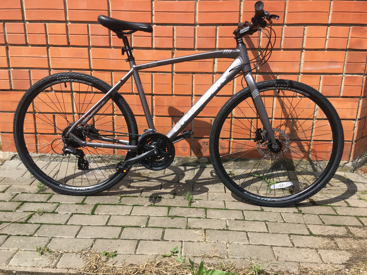 Гірський велосипед Crosser 28*700С XC-300 HYBRID*21 сіро-чорний