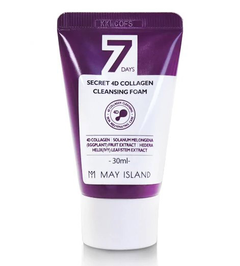 Пінка для вмивання з колагеном May Island 7 Days Secret 4d Collagen Cleansing Foam 30 мл