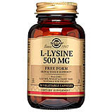 Лізин Солгар Solgar L-Lysine 500 mg 50 капсул, фото 6