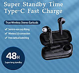 Навушники Bluetooth REMAX True Wireless Stereo Навушники TWS-18 в кейсі, чорні, фото 4