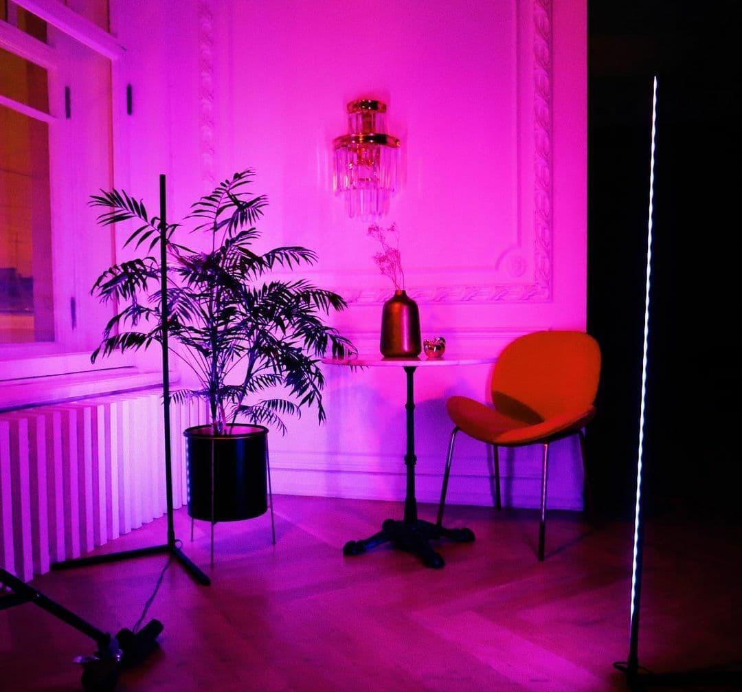 Угловая Led лампа торшер c RGB, светодиодный светильник напольный 150 ...