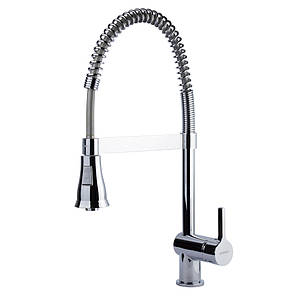 Змішувач OMODEO Ø40 для кухні вилив гнучкий з пружиною на гайці CORSO (EC-4B626C) (9637110), фото 1