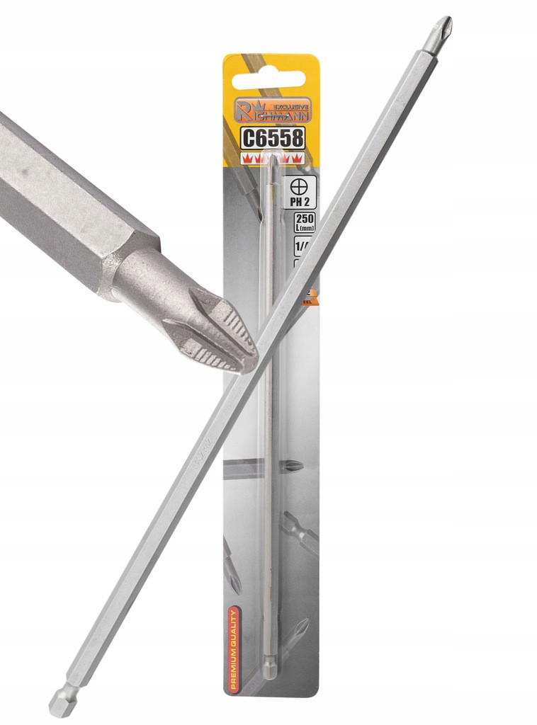 Біта подовжена Richmann PH-2 200 мм Cталь S2 (C6556)