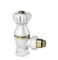 Вентиль для чавунних батарей в старовинному стилі SR Rubineterie colore bianco 1/2"