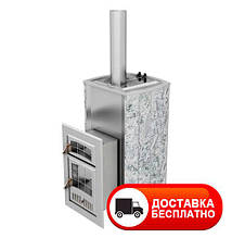 Піч для лазні Інфініті 30 VVD облицювання талькохлорит із закритою кам'янкою