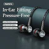 Дротові навушники REMAX Monster Metal Wired Earphone RM-598, чорні, фото 6