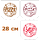 Коробки для піци, 280х280х37, з логотипом, білі, фото 2