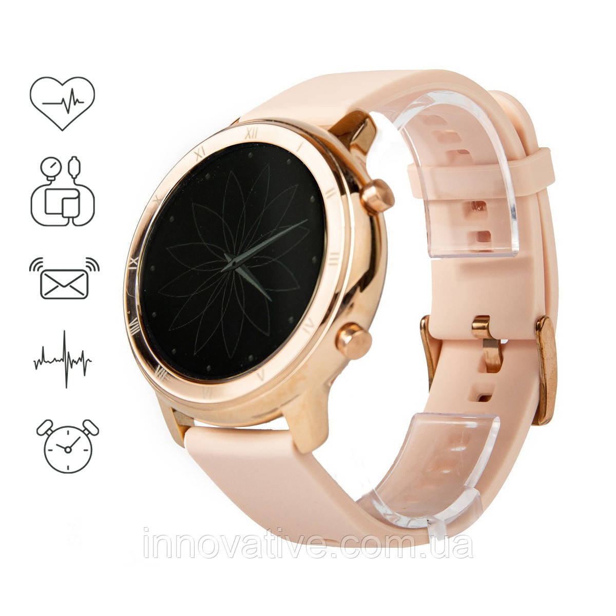Розумний годинник Jiks Watch з пульсоксиметром (Золотий), фото 1