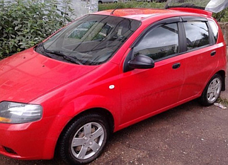 Дефлектори вікон Chevrolet Aveo I 2002-2011 HB/Zaz Vida 2012 -> HB. Ветровики  Chevrolet Aveo/Zaz Vida хетчбек