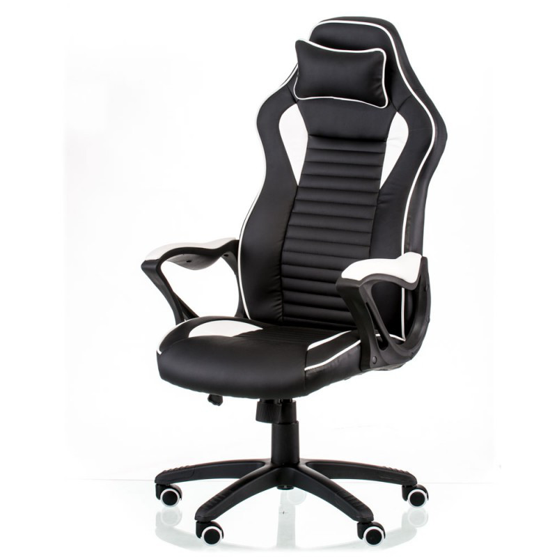 Крісло офісне Special4You Nero Black/White (E5371)