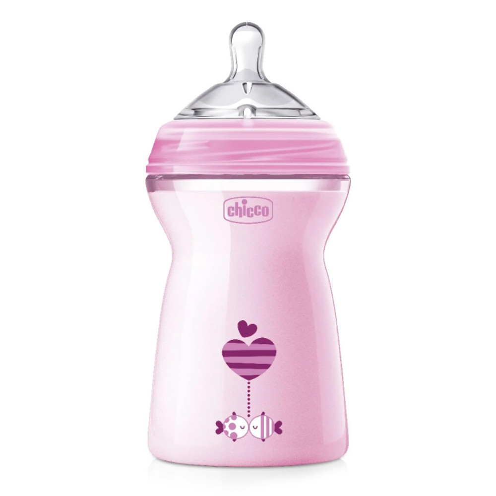 Пляшка пластикова 330 мл Chicco Natural Feeling 6m+ (8058664080731)