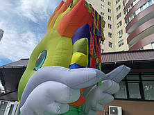 Надувна фігура дракон 350 см з повітродувкою та підсвіткою для свят і фотозон, фото 3