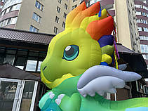 Надувна фігура дракон 350 см з повітродувкою та підсвіткою для свят і фотозон, фото 4