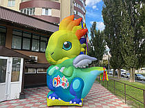 Надувна фігура дракон 350 см з повітродувкою та підсвіткою для свят і фотозон, фото 5