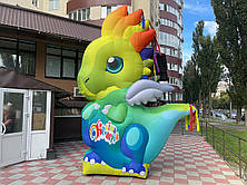 Надувна фігура дракон 350 см з повітродувкою та підсвіткою для свят і фотозон, фото 2