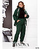 Р. 46-68 Жіночий вельветовий костюм з брюками-джоггерами великих розмірів, фото 2