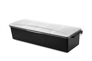 Ящик бармена на 4 поділки Ящик барний Барний контейнер Барний органайзер із пластику Барний ящик з відділеннями, фото 3