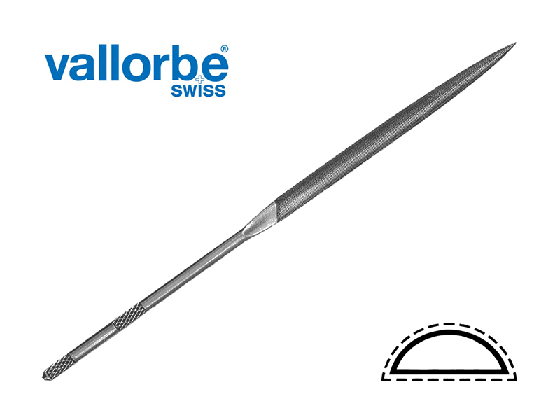 Надфіль напівкруглий Vallorbe (в асортименті), фото 1