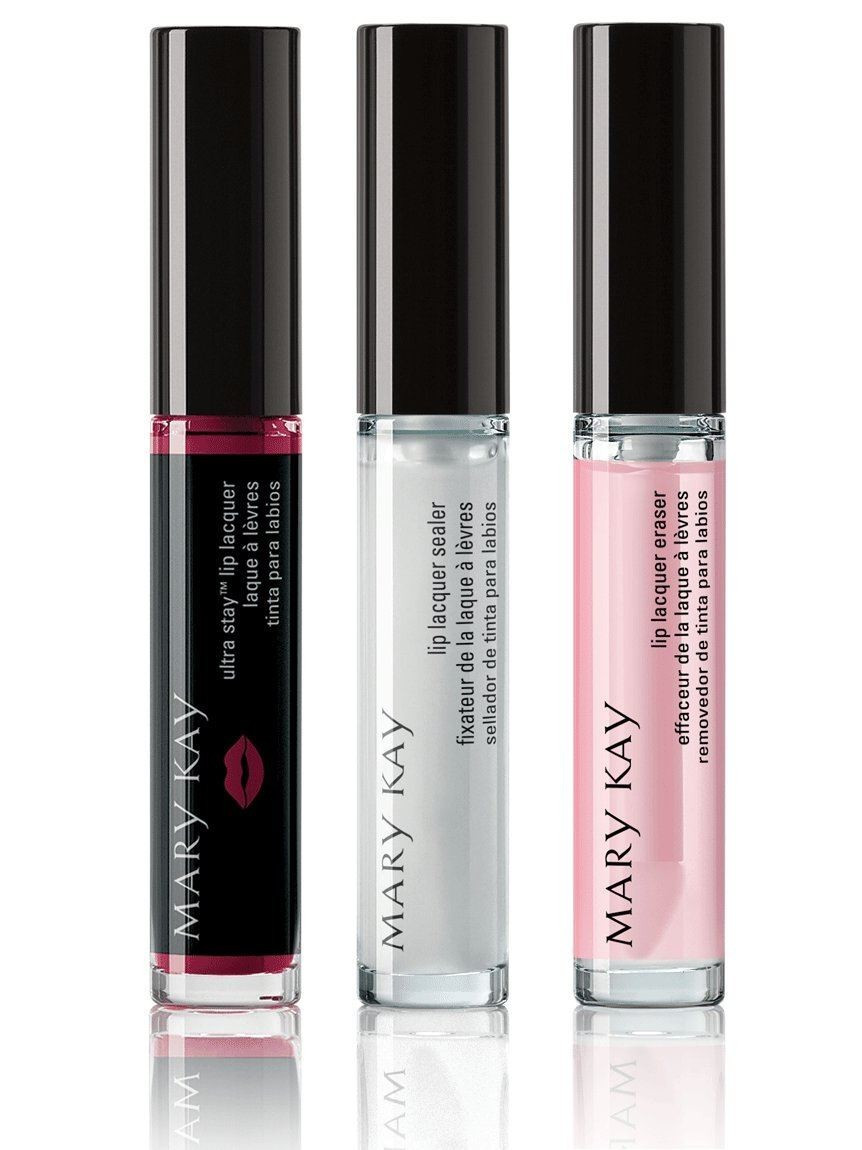 Набір Лак для губ Mary Kay Ultra Stay Lip Lacquer Kit, 3 в 1, суперстійка помада, Plum, Слива, сплив термін