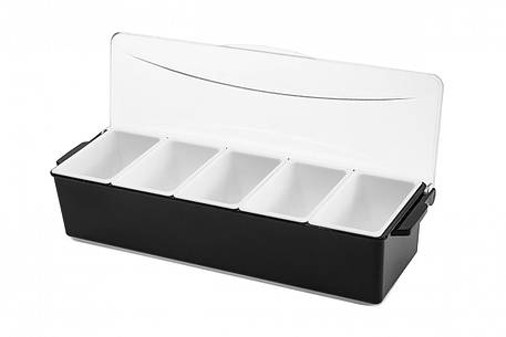 Барні ящики на 5 секцій Ящик бармена Барний контейнер Барний ящик з відділеннями Ящик барний барні лотки, фото 1