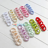 Резинка для волосся 3,5 см, МОЛОЧНА, 1 шт, фото 3