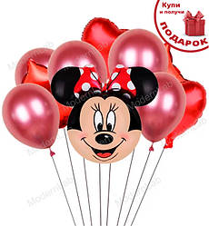 Повітряні кульки "Міні Маус", набір - 10 шт.