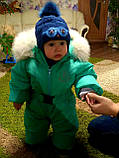 Комбінезон дитячий зимовий відрядний з натуральним хутром, фото 9