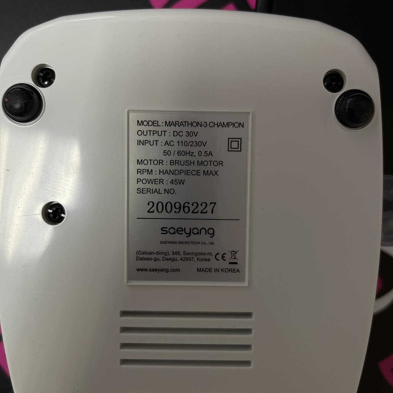 Потужний фрезер Marathon 3 Champion H37L1 білий